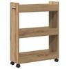 vidaXL Rollschrank Artisan Eiche 60x22x79 Cm Holzwerkstoff