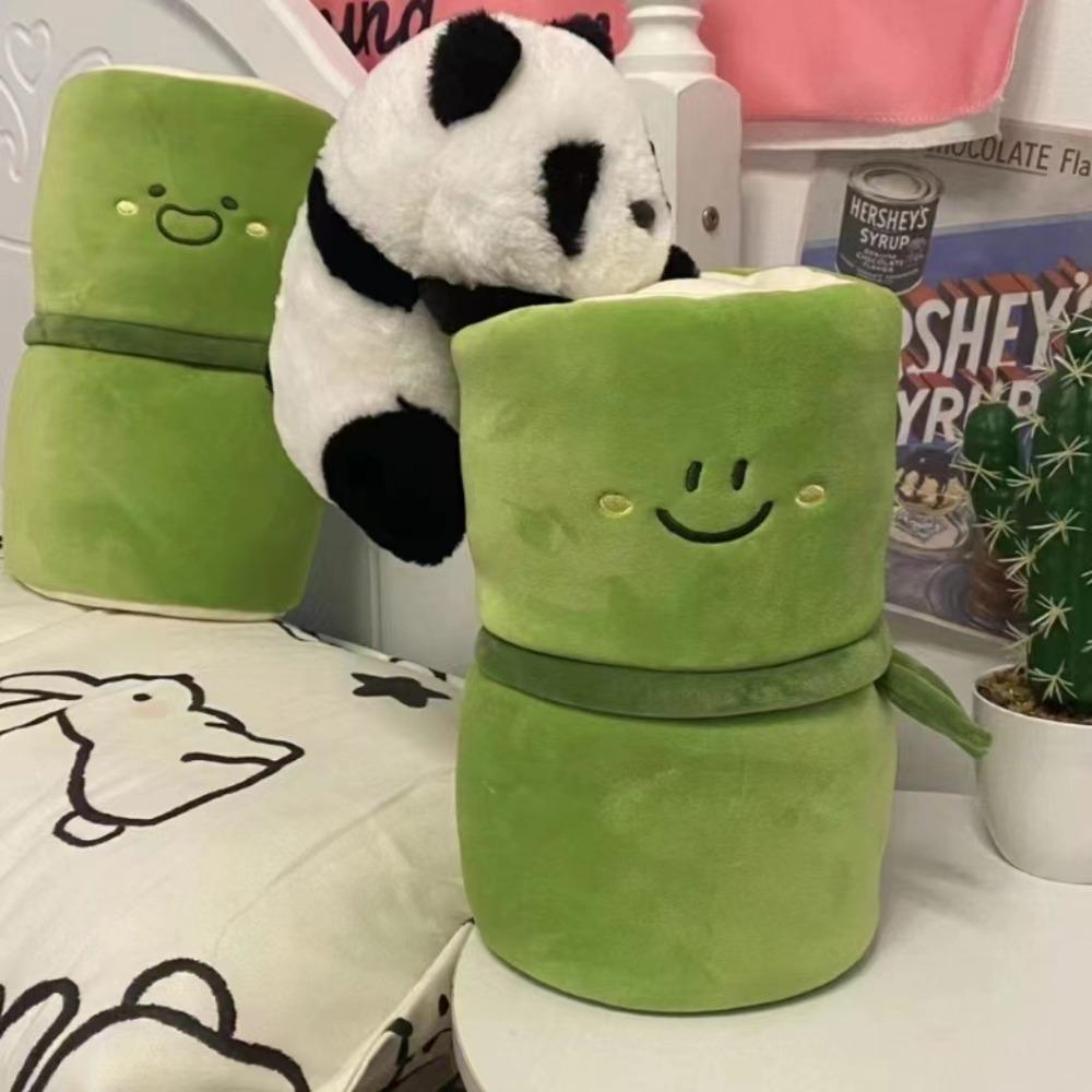 Toys Plushie Doll 2 In 1 Panda Stuffed Doll 2 In 1 Tube Panda Plush Toy Soft Toy Panda Plush Pillow