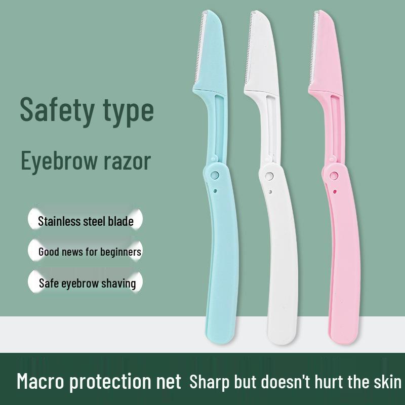 Sicheres Augenbrauenrasierer-Set für Anfängerinnen: Kratzfeste Rasierwerkzeuge & Trimscheren.
