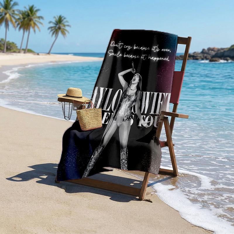 Ts Fan Fashion Beach Towel: Ideal for Summer Adventures Soft, absorbent and quick drying suitable for swimming and bathing