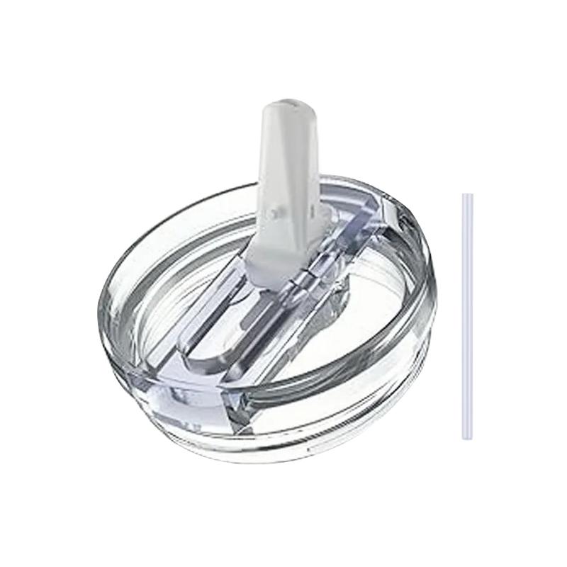 

Кришка-поїльник з відкидною соломинкою, що не протікає, для Stanley 30oz 40oz, Запасна складна кришка для чашки, що не проливається, Аксесуари для чашки з харчового силікону білий