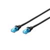 Câble Patch RJ45 CAT 5e U-UTP PVC Non Blindé - DIGITUS - Noir 10 M