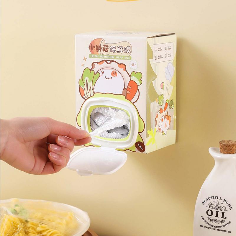Elastic Bowl Covers Leftover Dustproof Wrap Leftover Dustproof Wrap For Bread Proofing Vegetable Fruit Stretch Plate Cling Film