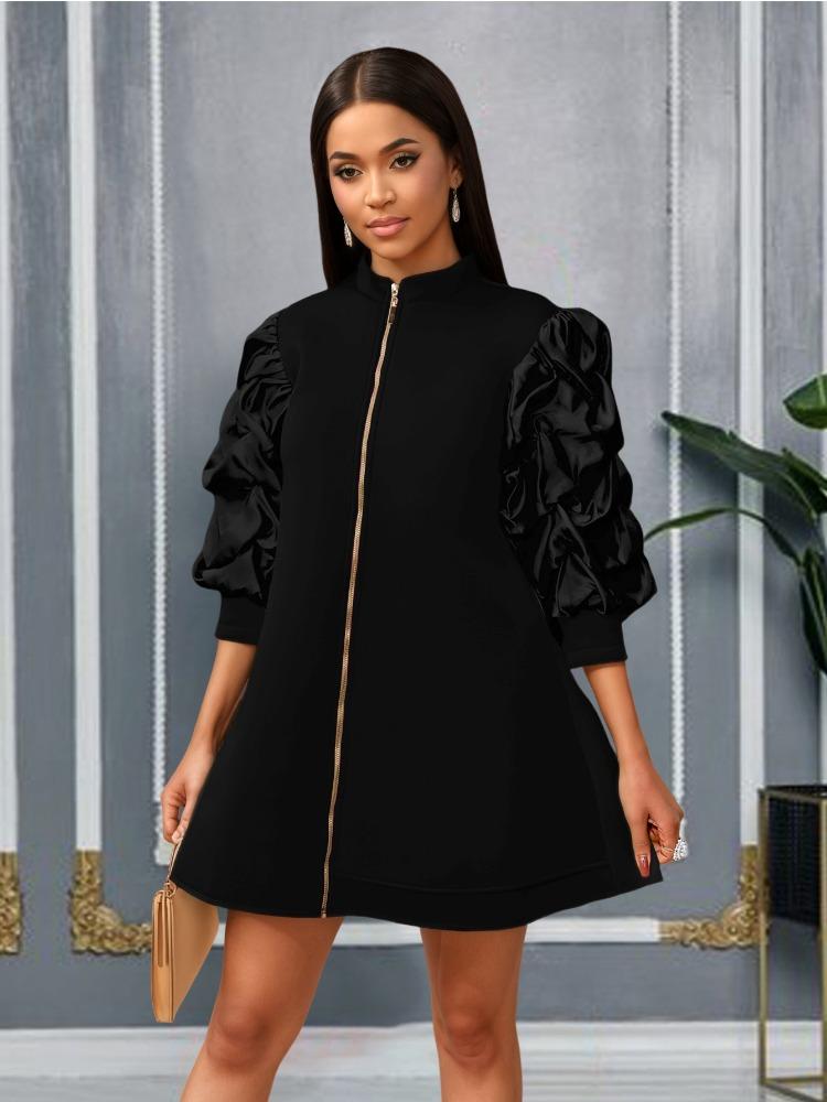 

Элегантная женская рубашка, блузки с цветными блоками, отложной воротник, длинные рукава, пуговицы, карманы, пэчворк, офисная женская, деловая, африканская M чёрный