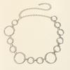 Luxury Women's Waist Chain Large Circle Shape Metal Chain  Fashion Accessories Belt