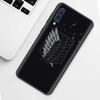 Anime Attack On Titan-deksel til Samsung Galaxy A70 A50 A90 5G A40 A30 A20 A70s A10 s A20e A10e svart silikontelefon Coque
