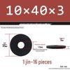 Thickened Black Flat Washer: Enhanced Round Metal Spacer for Home Use