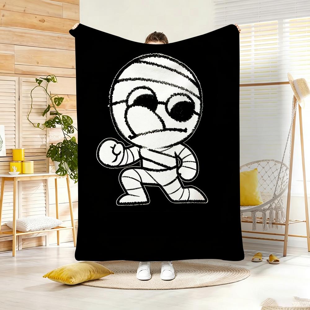 Cartoon L-Le Royaume Des Arbres Throw Soft Warm Throw Blanket For Bedroom Living Room Bed Travel Camping Picnic Gift