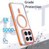 KEYSION HD Transparent Magnetic Case for MagSafe for Xiaomi 14T 15T Pro 5G Clear Shockproof Phone Cover for Xiaomi 15T 14T Pro