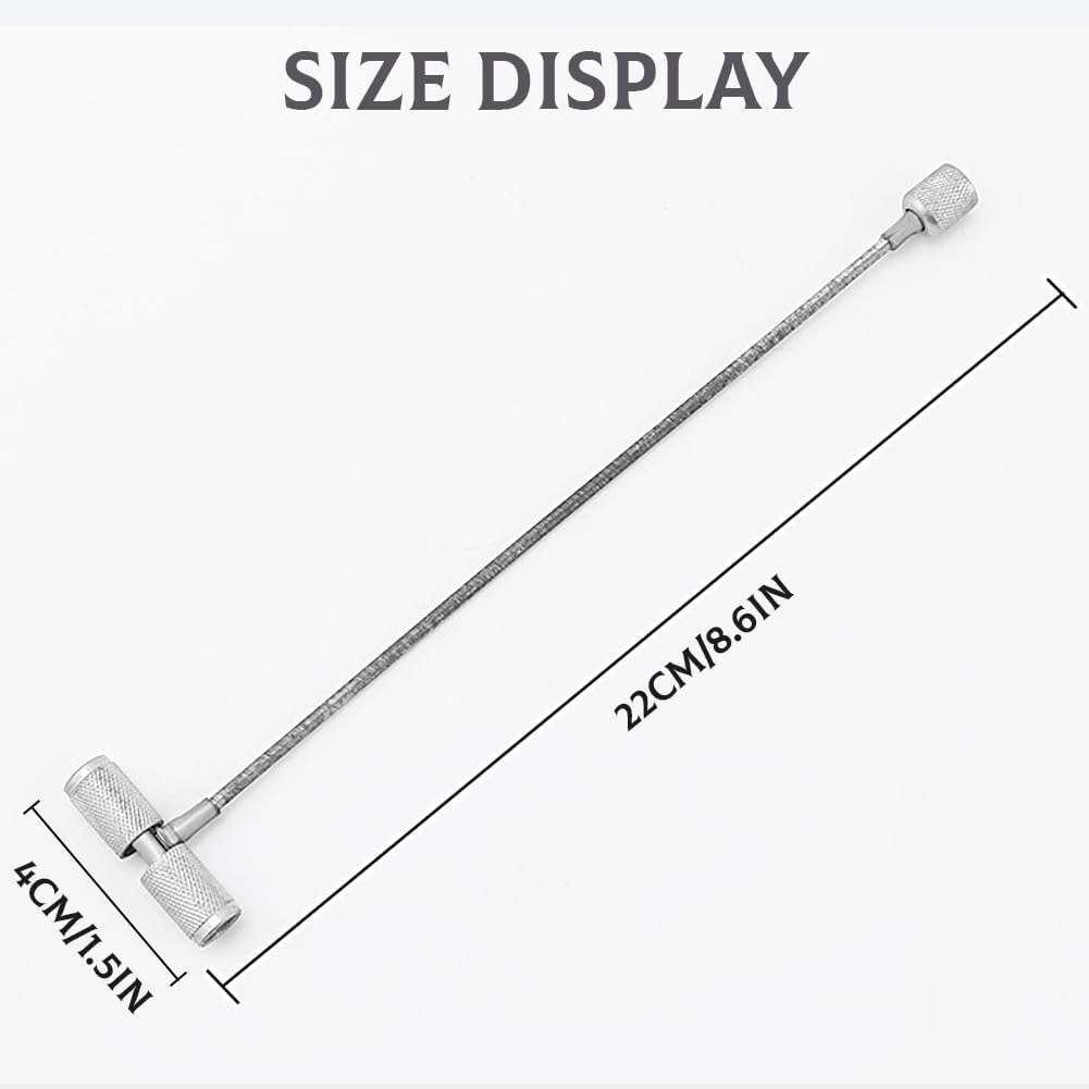 

Valve Stem Installation Fishing Tool, Tire Valve Core Remover Puller with Flexible Steel Cable, Universal Auto Plug Repair Tool for Car Tire,