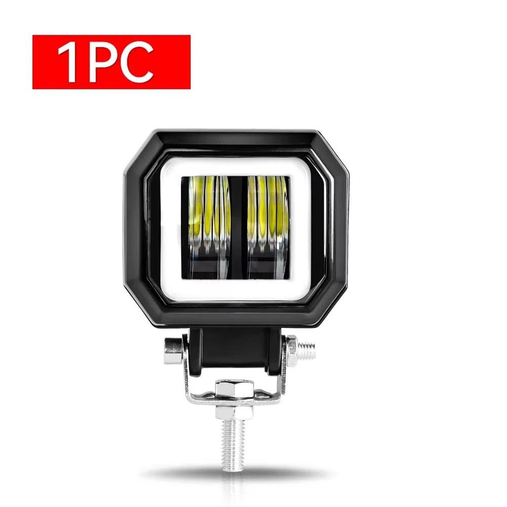 Kunststoff Scheinwerfer 3 Zoll Arbeitsscheinwerfer Neu Nebelscheinwerfer für Offroad Auto Boot LKW SUV Pickup