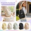 Large Capacity School Backpack with Pendant Charm for Students, Travel and Daily Use
