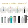 Silicone Water Bottle Strap 8-40oz Water Bottle Handle Carrier Water Bottle Holder Soft Grip Handle for Stanley Cup Accessories