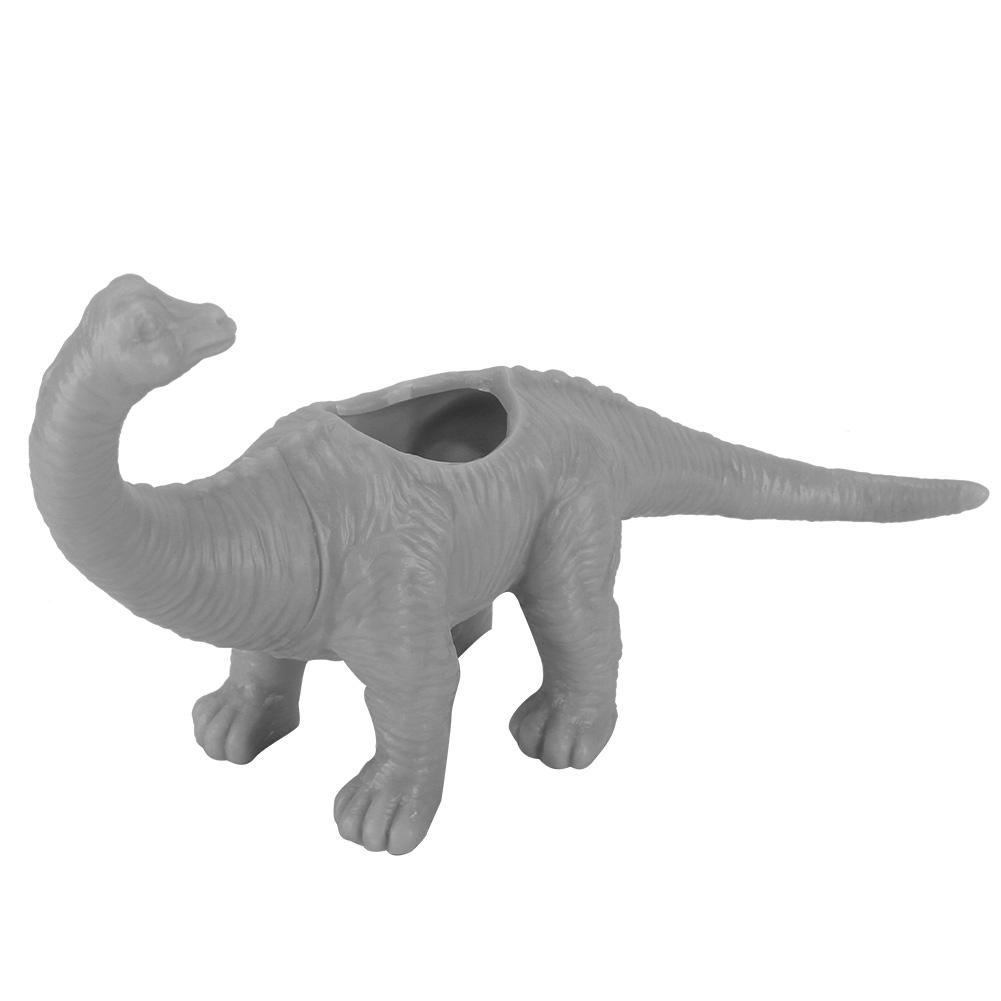 

Цветочный горшок с изображением динозавра, животного, кактуса, суккулентного растения, садовое украшение серый