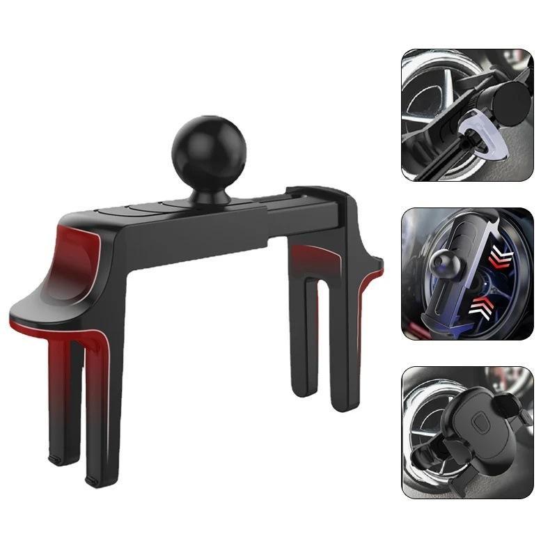 Universal 17mm Ball Head Base Wide Compatibility Adapter for Car Round Air Outlet Mobile Phone Holder Replacement