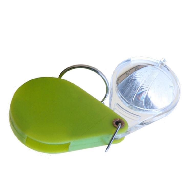 Keychain 10x Magnifier Handheld Multifunction Folding Magnifying Glass for Read