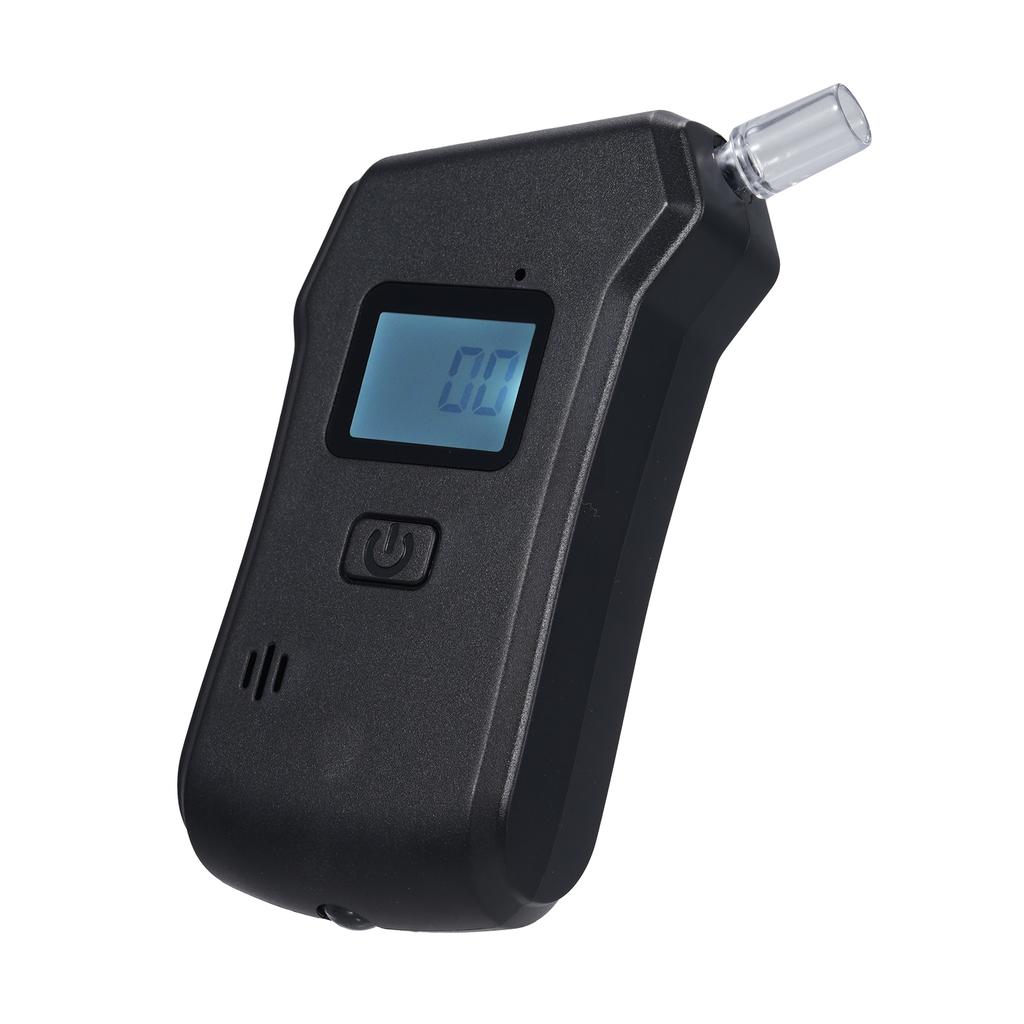 Breathalyzer Portable Alcohol Tester with LCD Display LED Emergency Light for for Home Business