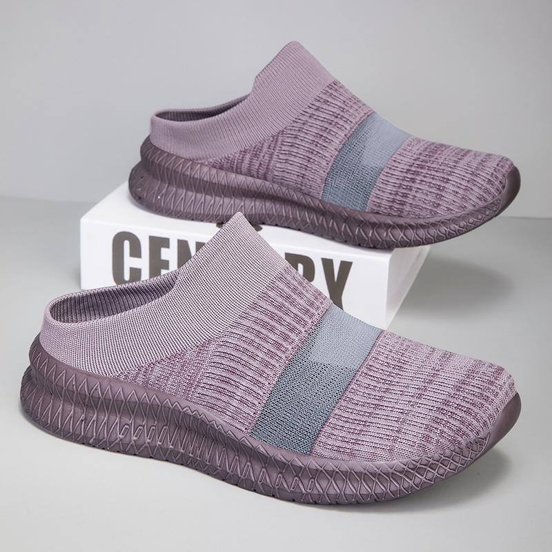 Spring and Summer Breathable Lightweight Men's and Women's Half-drag Casual Sports Shoes, Running Shoes, Loafers