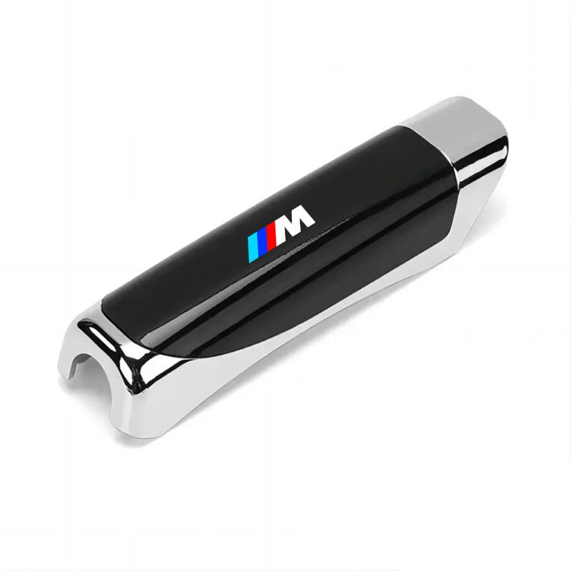 QNLT6 Carbon Fiber Car Leather Handbrake Cover Protective Sleeve Hand Brake Protection Car Interior For BMW M 1 3 5 Series X1 X3 F10