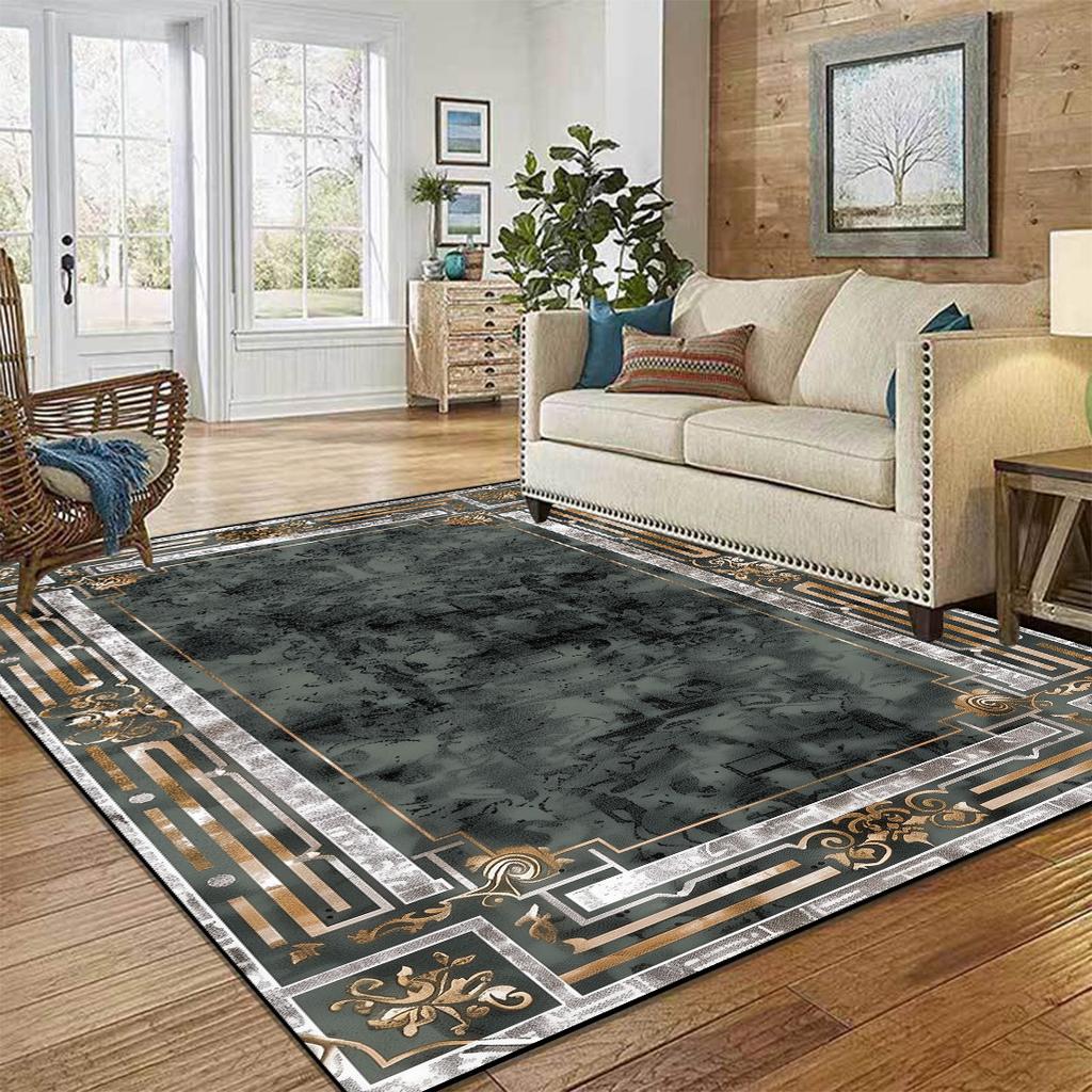 Nordic Luxury Washable Carpets Large Area Rugs for Living Room Bedroom Modern Home Decor Non-Slip Floor Mat