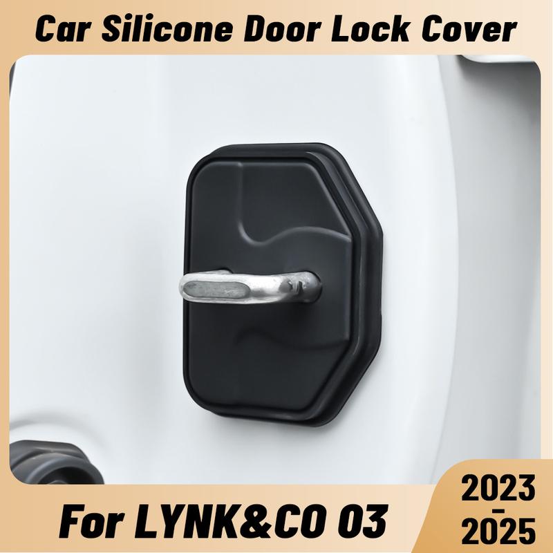 Dla LYNK&CO 03 -2025 Amortyzator Drzwi Samochodowych Ochraniacz Zamka Drzwi Silikonowa Osłona Zatrzasku Zamka Drzwi Samochodowych Akcesoria