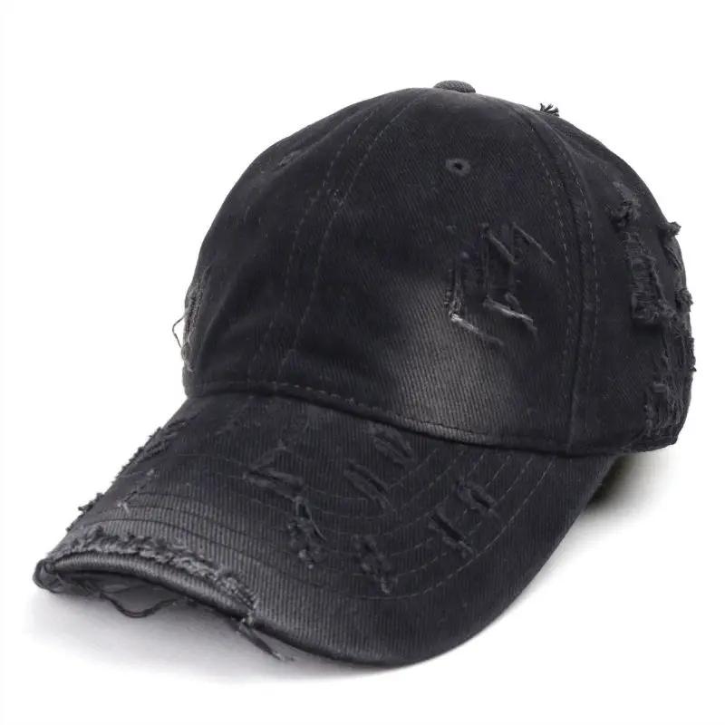 

LDSLYJR Four Seasons Cotton Solid Casquette Baseball Cap Adjustable Outdoor Snapback Hats for Men and Women 70 56-60cm Adjustable чорний