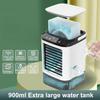 Portable Air Conditioner, Desktop Cold Fan with Colorful Atmosphere Light, Evaporative Air Cooler with Ice Box, 3 Wind