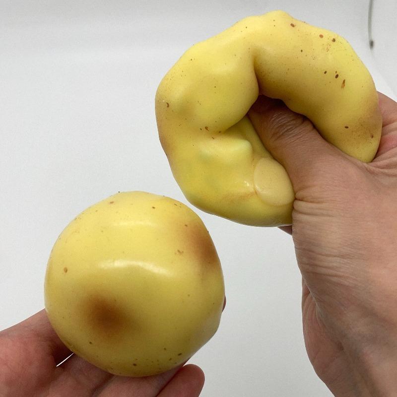 Pomme de terre Squishy Croquante et Croustillante Balle Anti-Stress Froissable ASMR Jouet Fidget Fait Main Bloc à Presser Rempli Jouet Sensoriel Soulagement du Stress Adulte
