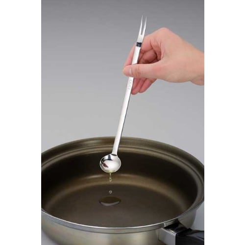 Antibacterial 18-8 Tasting Spoon, Type C, 2.5mL Spoon & Fork, 2010000