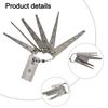 3710 6+20mm Gap Gauge Set Pocket Small Ruler Set Tapered Ruler 1 To 5 To 5.5 To 6 To 6.5 To 7.5 Small Size Light Weight Clear