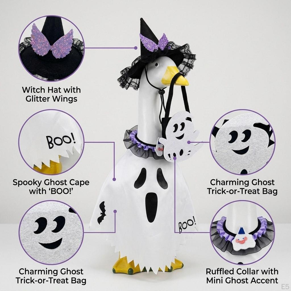 Porch Goose Outfit Soft Festivals Clothes for Garden Lawn Father's Day