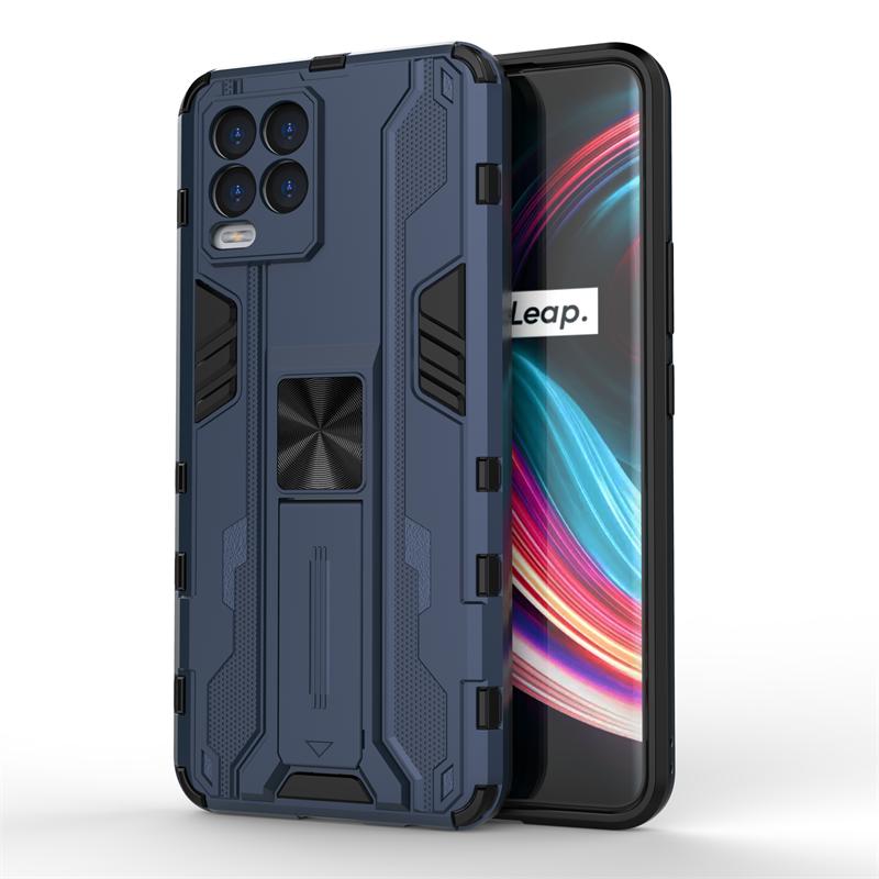

Для Realmi 8 Pro Чехол Armor Bumper Противоударный чехол для телефона Realme8 Realme 8 Pro 2021 RMX3081 6,4 Магнитный держатель Задняя крышка For Realme 8 Pro синий