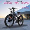 New Ebike TX29 2000W Dual Motor 48V 19.2AH Battery, Aluminum Alloy Shock-absorbing Frame, 27.5-inch Fine Tires, Urban Commuting Electric Bicycle.