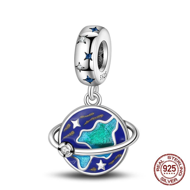 100% Copper Space Travel Spaceship Astronaut Beads Fit Originalwomen Bracelet Diy Jewelry Making Gift
