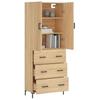 Highboard Sonoma Oak 69.5 X 34 X 180 Cm Particle Board