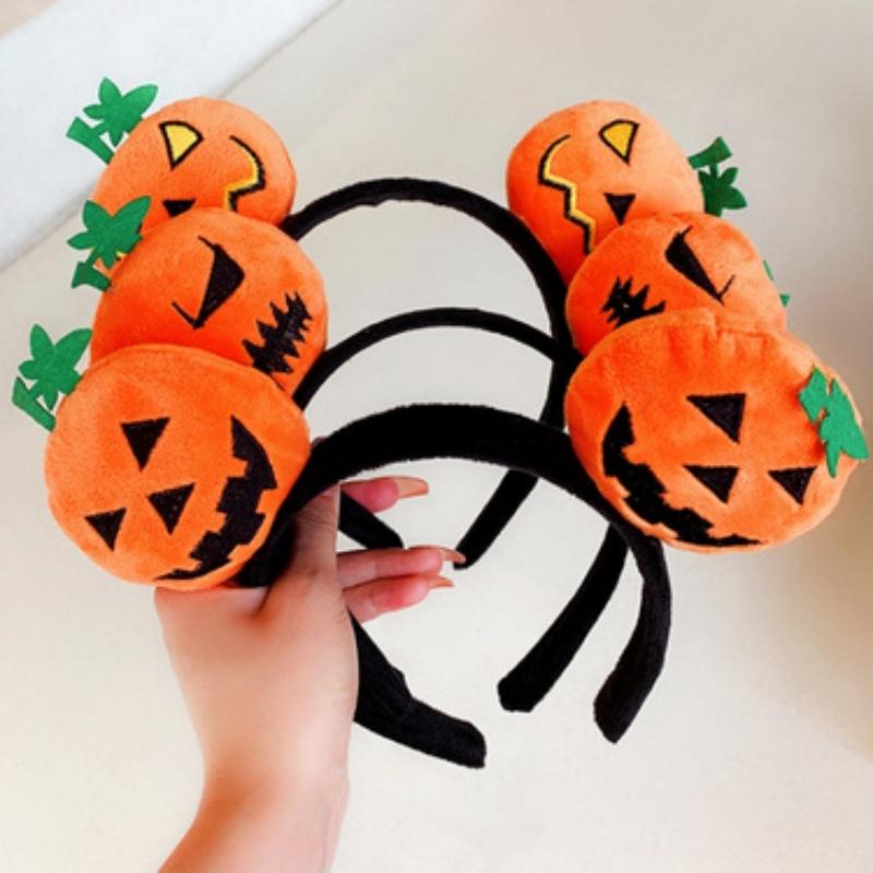Halloween Funny Pumpkin Hair Band Cute Cartoon Personality Festival Event Dressing Props Performance Photography Headwear