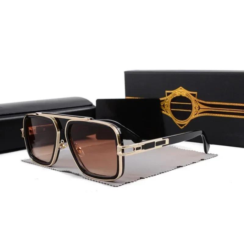 Fashion Classic Metal Square Gradient Sunglasses Men Women Vintage Brand Design Sun Glasses Lunettes Eil