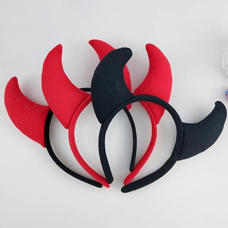 Halloween Cow Costume Animal Dress up Set Includes Cow Horn Headband, Tail, Bowtie for Kid Girl Halloween Cosplay Party