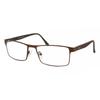 Full Rim Rectangle Brown Smartbuy Collection Arrow Asian Fit 611c Fashion Men Eyeglasses