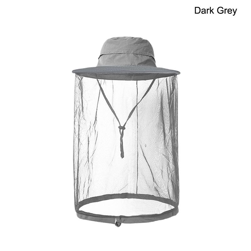 Men's Bucket Hat with Net Mesh For Solid Breathable Fishing Hat Outdoor Sports Fishing Gardening
