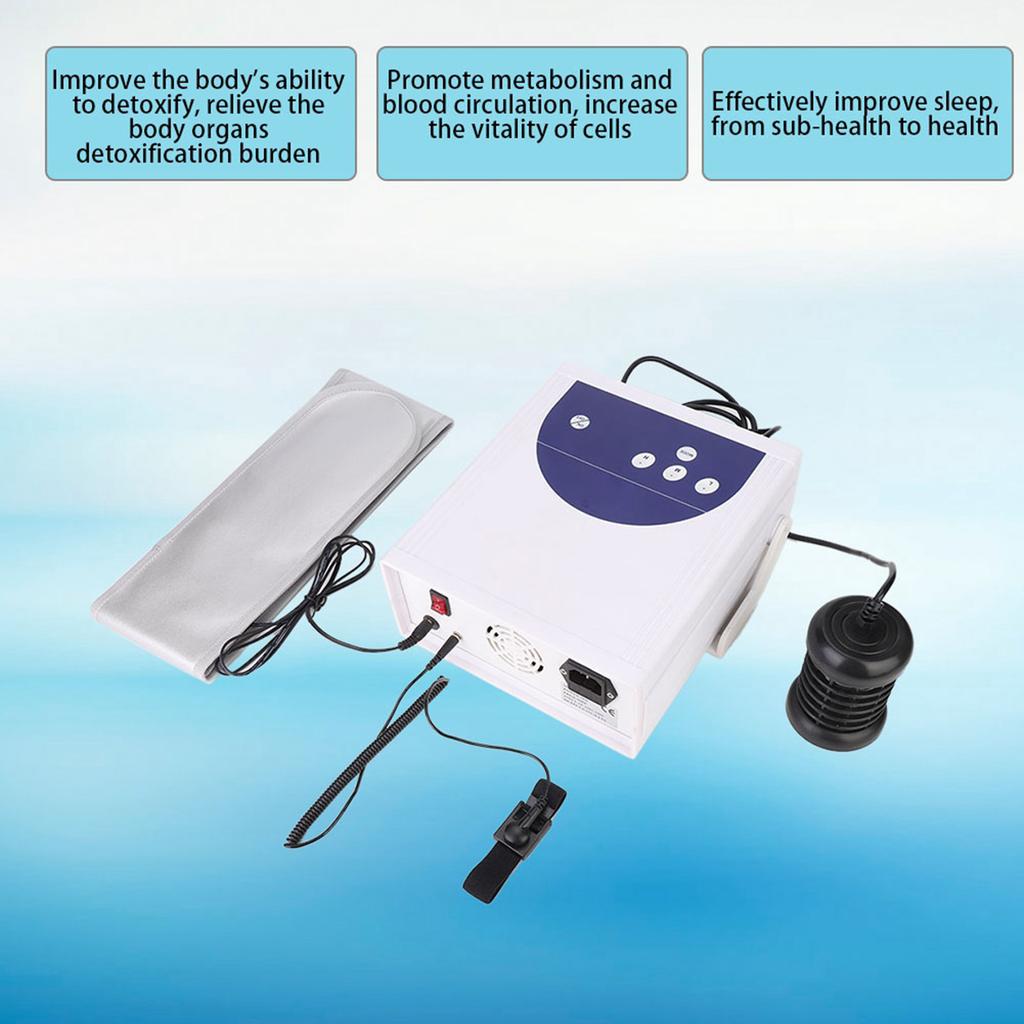 Anion Hydrogen Molecule Cell Detox Foot Bath Spa Machine Health Care Device 110V US Plug