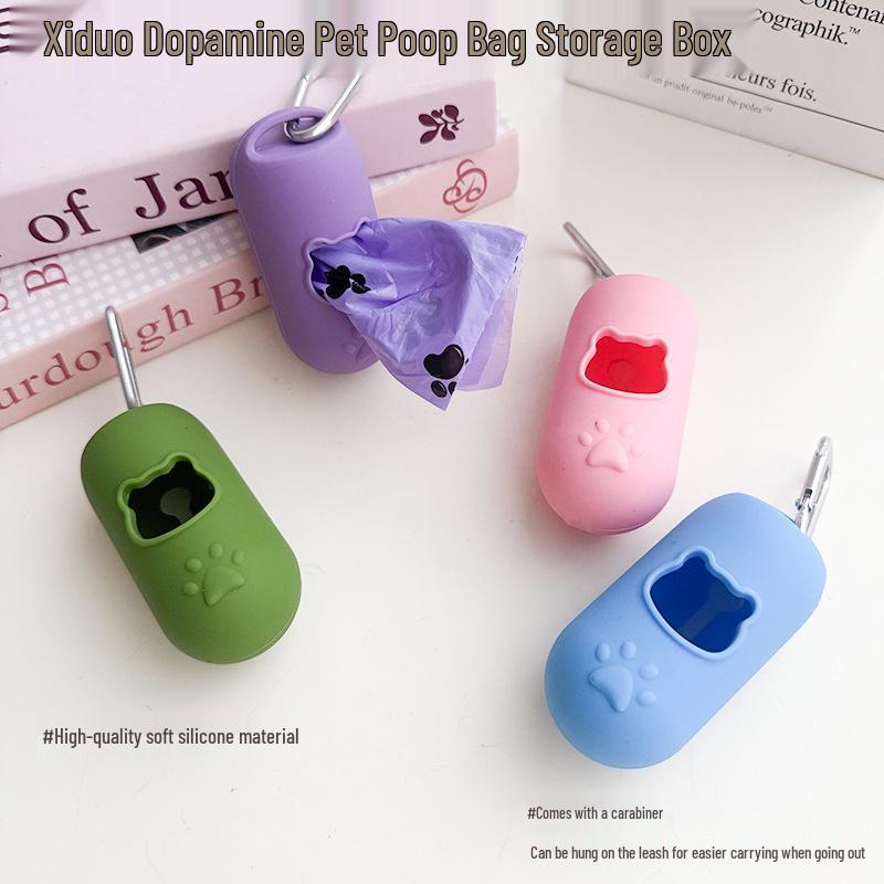 Creative Owl Silicone Pet Feeder & Portable Dog Walking Storage