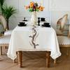 Court Tablecloth Retro Simple Thickened Three-Dimensional Embroidered Dining Table Cloth Table Mat Cover Cloth Cover Towel