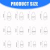 24Pcs Press on Nail Almond Glues on Nail French Fake Nail Designs False Nail Artificial Nail Gifts for Women Girls