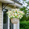 15 Bunches Artificial Orchid Artificial Phalaenopsis Bouquet Silk Real Touch Fake Flowers for Home Wedding Restaurant Hotel Room Decor