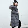 Women's Down Parkas Winter Jacket Big Fur Collar Thick Slim Coat Fashion Hooded Cotton Outerwear Long Winter Women Coat