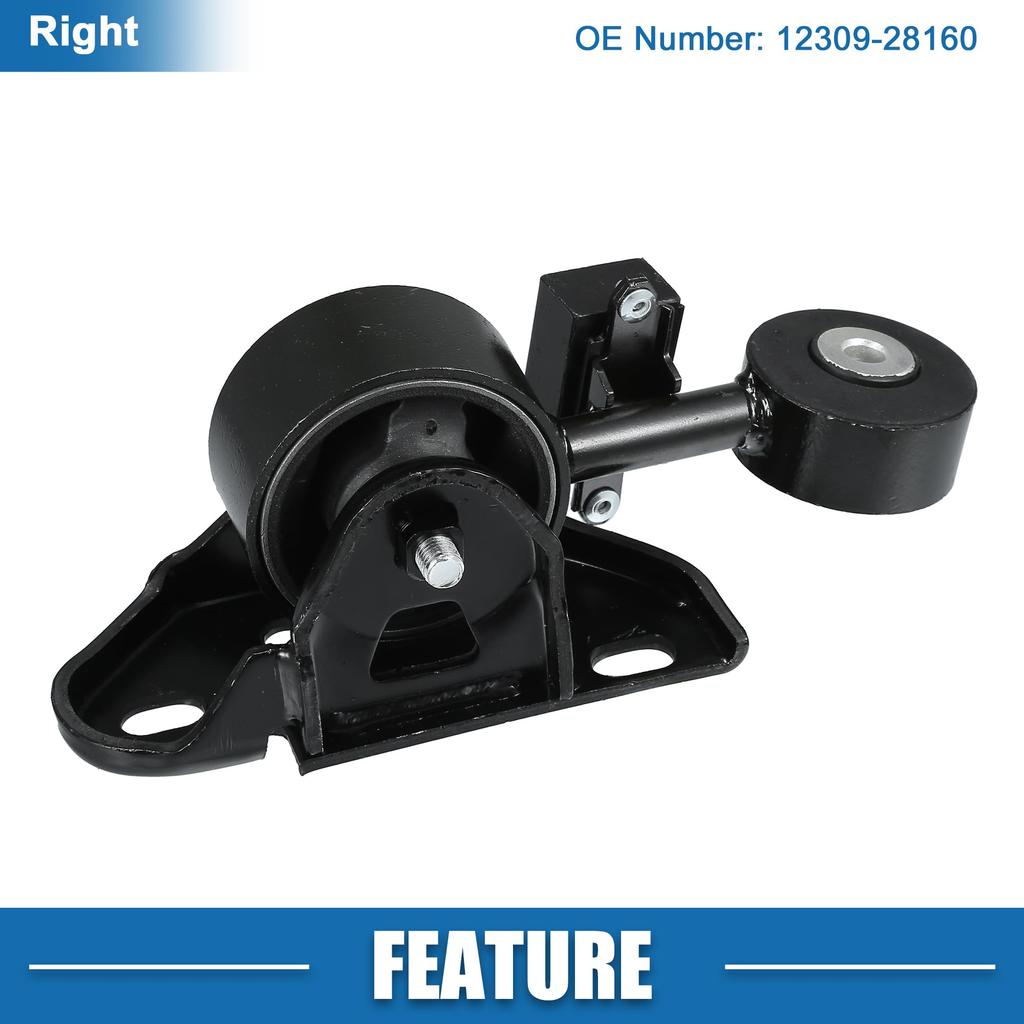 ABSOPRO Engine Motor Mount for Toyota Camry Right Side Trans Mount Iron No. 12309-28160 2.4L 2007-2011, Insulator,