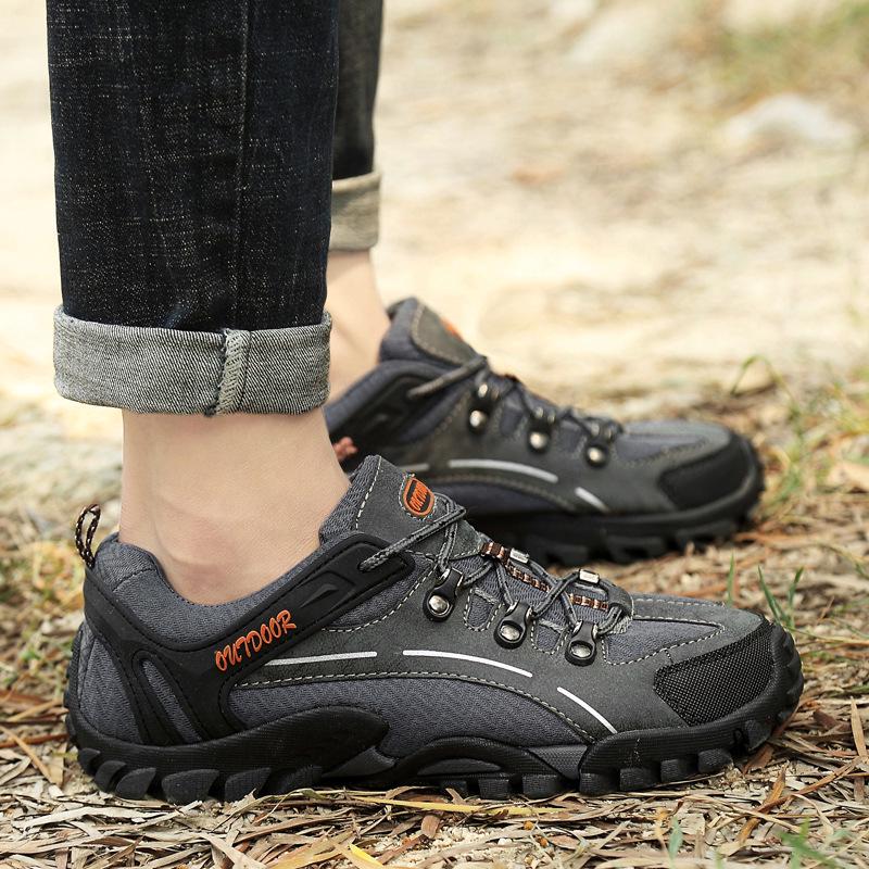 Spring Breathable and Wearable Outdoor Travel Shoes Men's Casual Sneaker Soft Bottom Non-Slip Hiking Shoes
