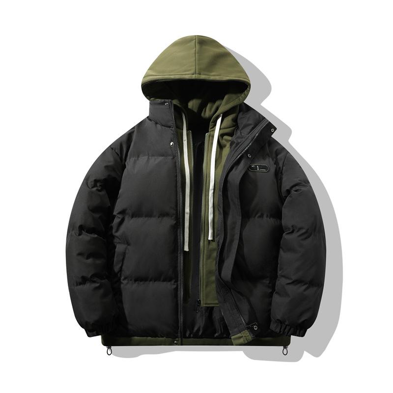 Мужская поддельная двухкомпонентная куртка с капюшоном и утеплителем Bread — фото 8