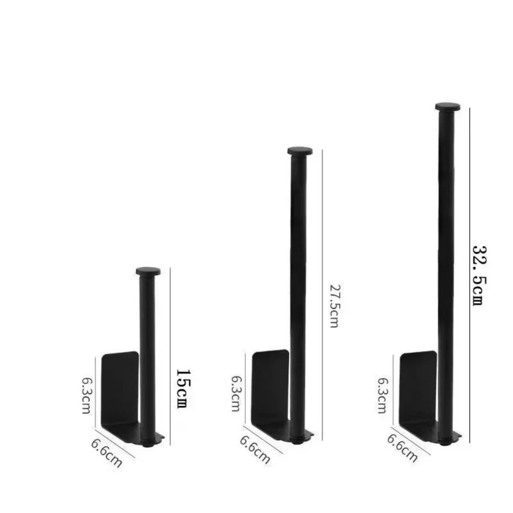 New Self Adhesive Paper Towel Holder Punch-free Stainless Steel Paper Roll Holder Silver Black Wall Mount Hook